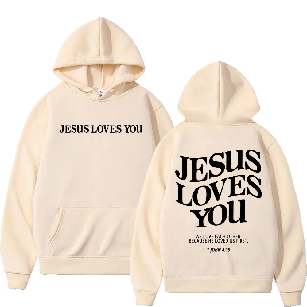 Jesus Loves You Pull Over Hoodie
