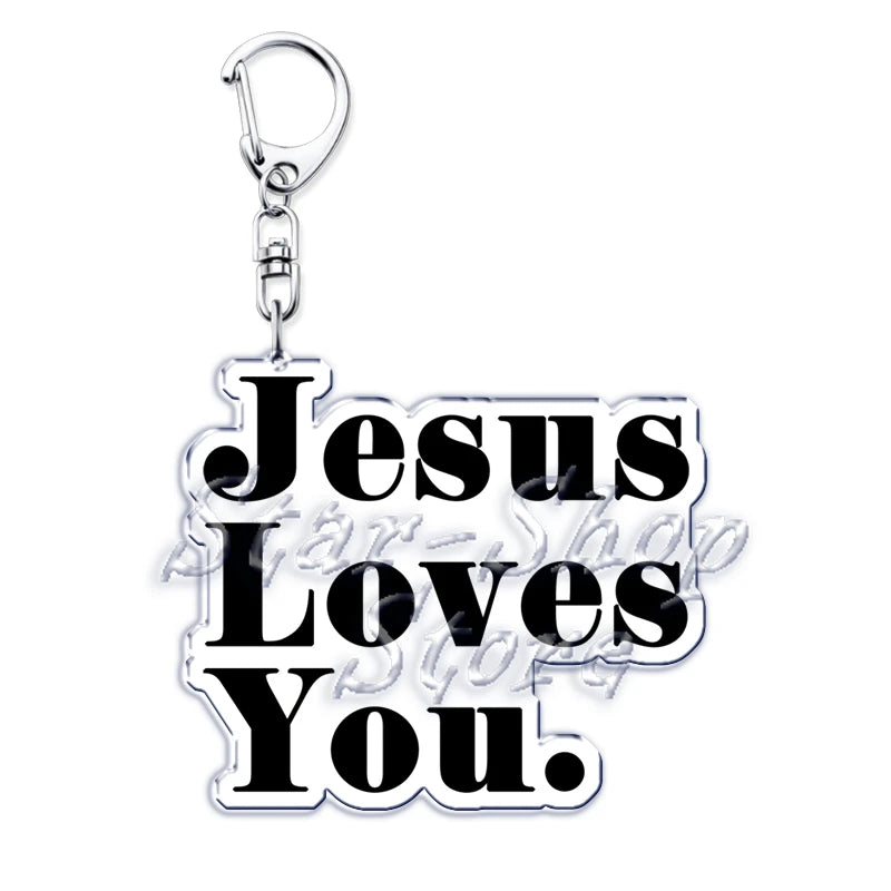 Jesus Loves You Keychain