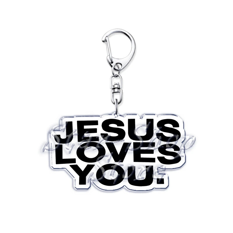 Jesus Loves You Keychain