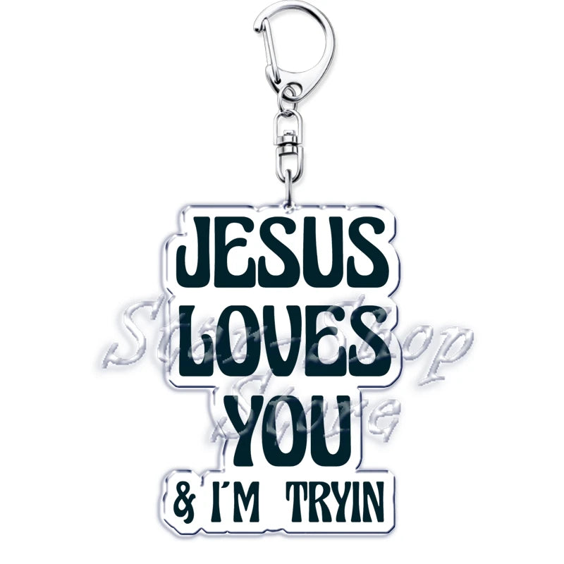 Jesus Loves You Keychain