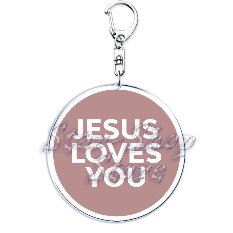 Jesus Loves You Keychain