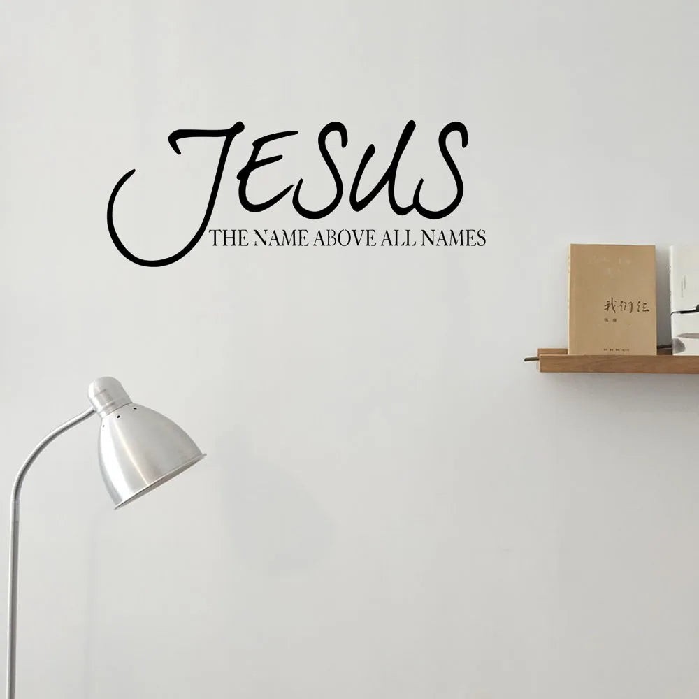 Jesus Name Above All Names Quote Wall Decal Vinyl Sticker