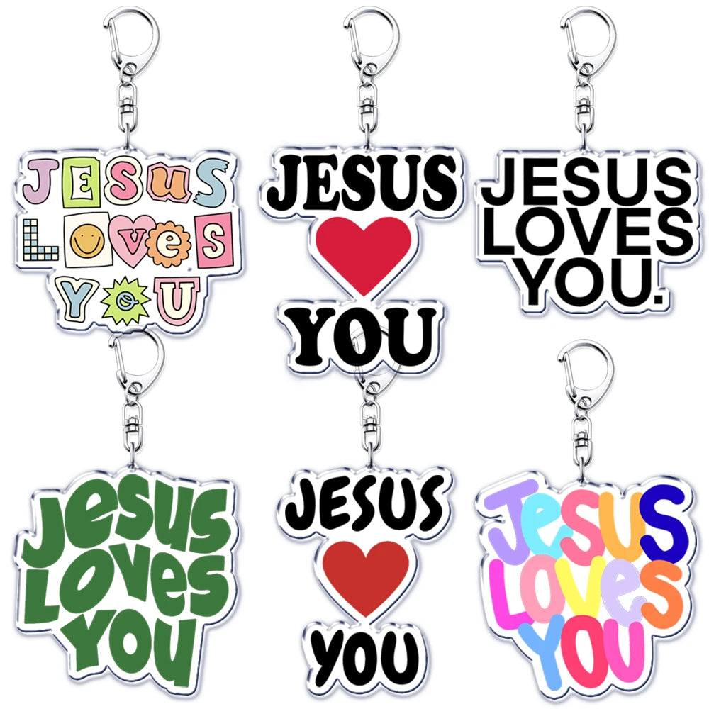 Jesus Loves You Keychain