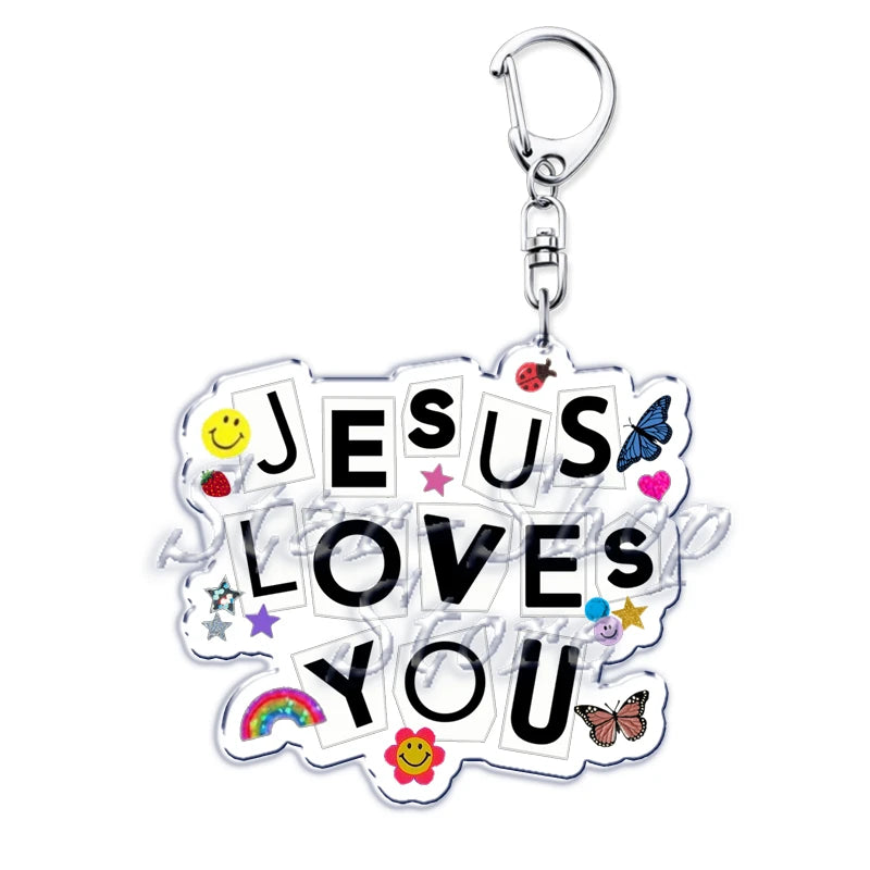 Jesus Loves You Keychain