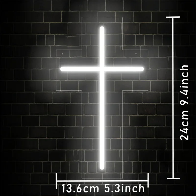 Jesus Cross Neon LED Neon Sign-Wall Decor