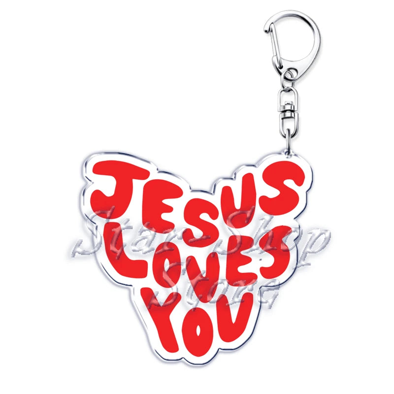 Jesus Loves You Keychain