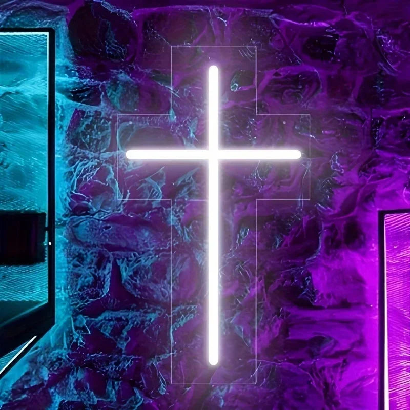 Jesus Cross Neon LED Neon Sign-Wall Decor