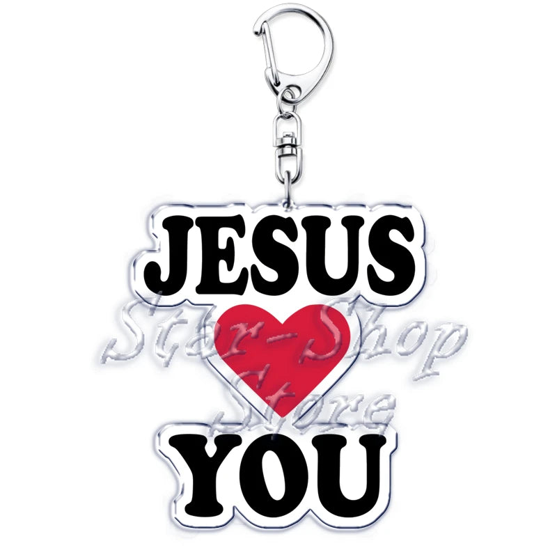 Jesus Loves You Keychain