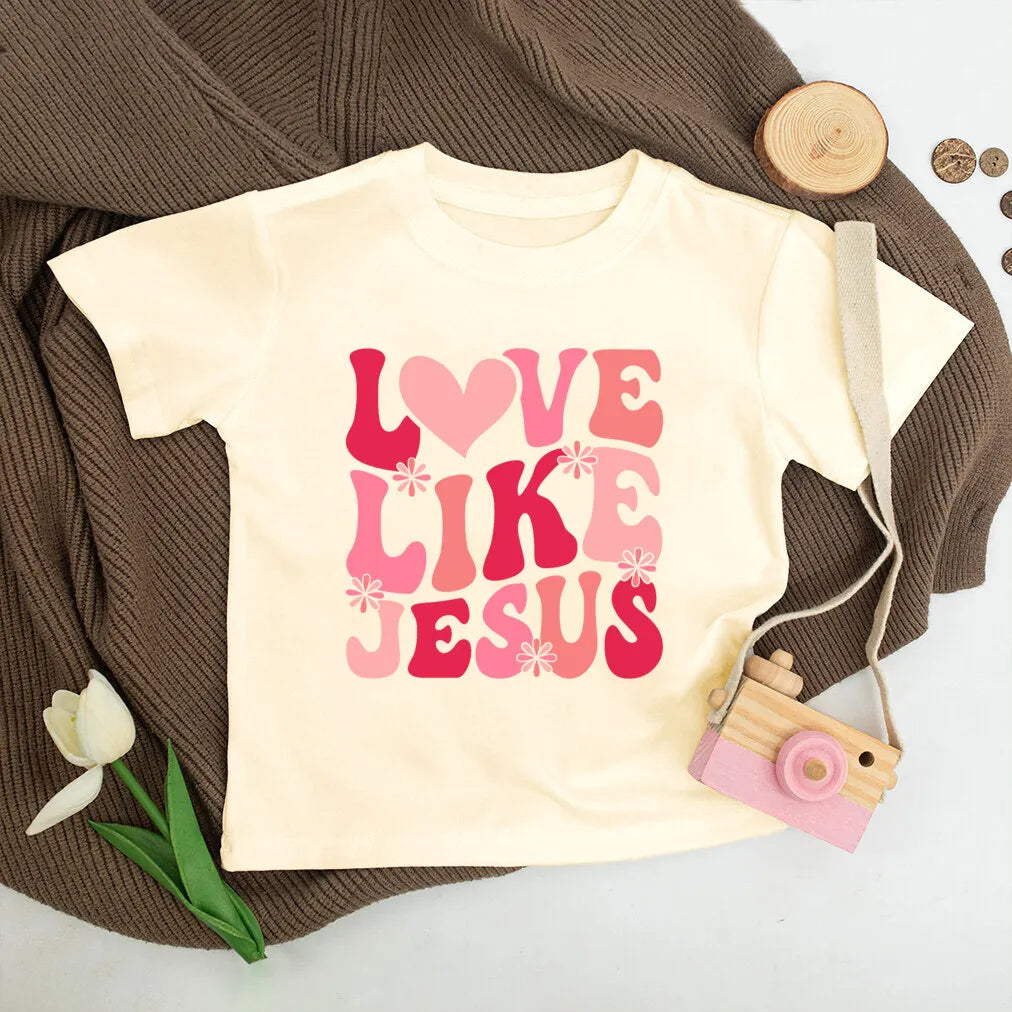 Jesus Loves Me Kids Retro T-shirt