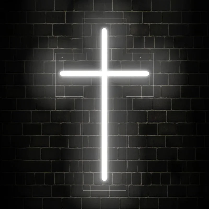 Jesus Cross Neon LED Neon Sign-Wall Decor